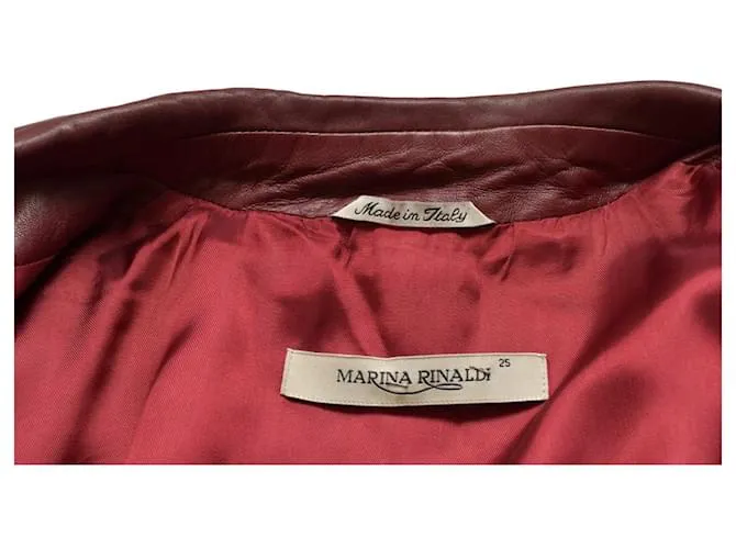 Marina Rinaldi Chaquetas Burdeos 