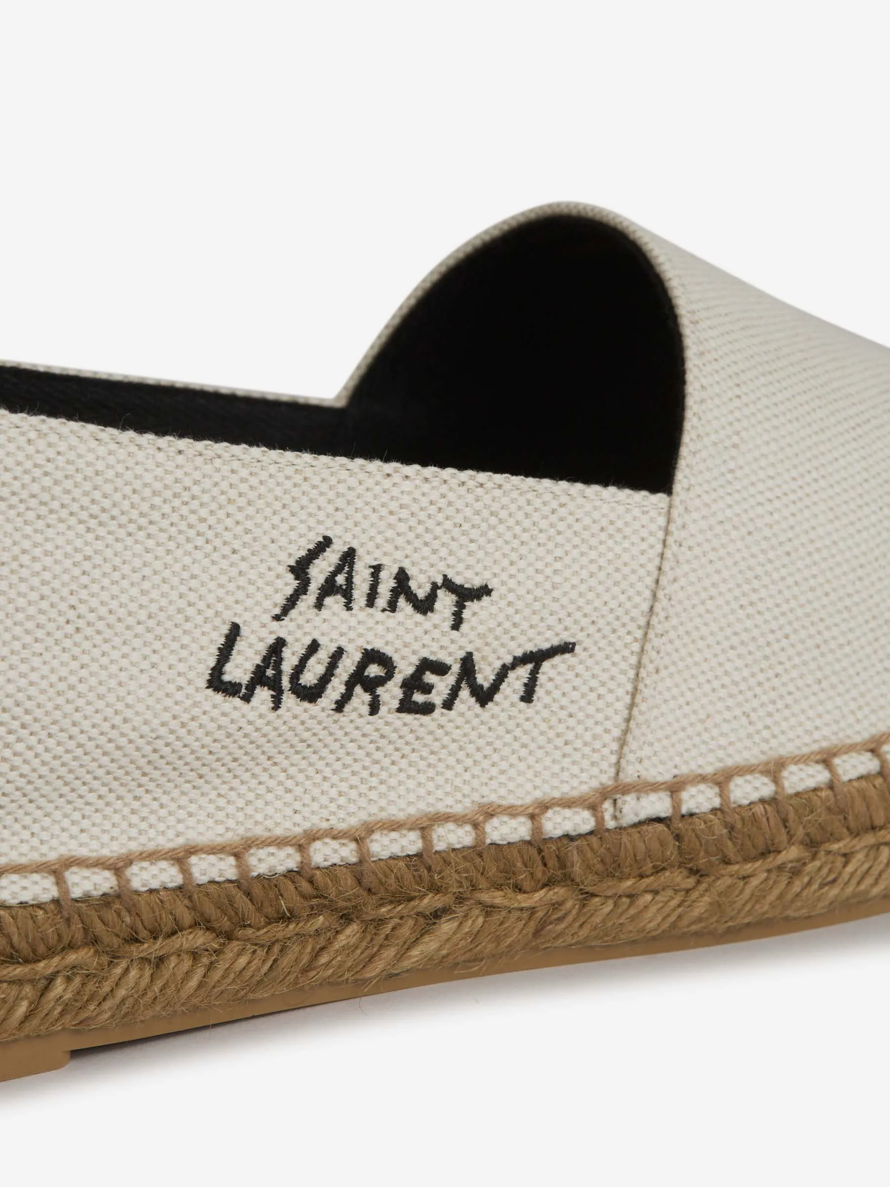 Saint Laurent Alpargatas Lona Bordados